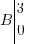 B tabular{000}{10}{3 0} B tabular{000}{10}{3 0}