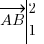 vec{AB} tabular{000}{10}{2 1} vec{AB} tabular{000}{10}{2 1}