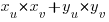 x_u*x_v+y_u*y_v x_u*x_v+y_u*y_v