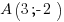 A(3; -2) A(3; -2)
