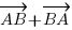 vec{AB}+vec{BA} vec{AB}+vec{BA}