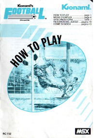 Konami Football  [manuel-Eur]